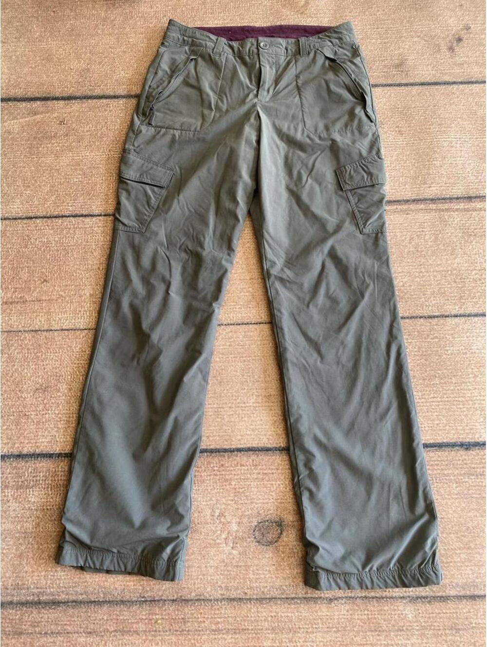 Eddie Bauer fleece lined camping hiking chore utility wind proof cargo pants 18